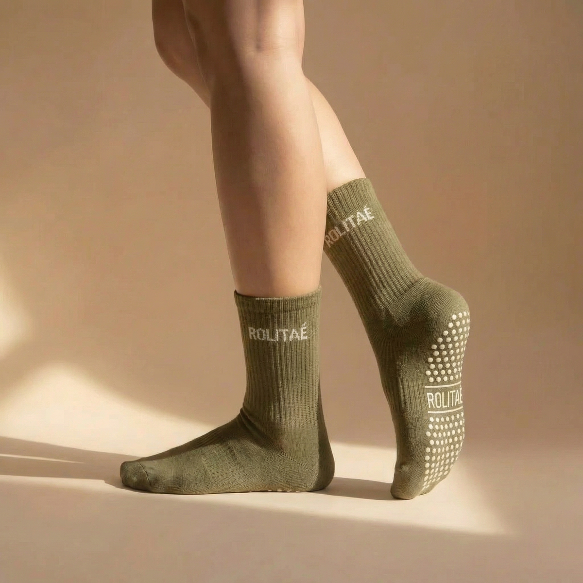 Calcetines de Pilates Verdes – Calcetines Antideslizantes