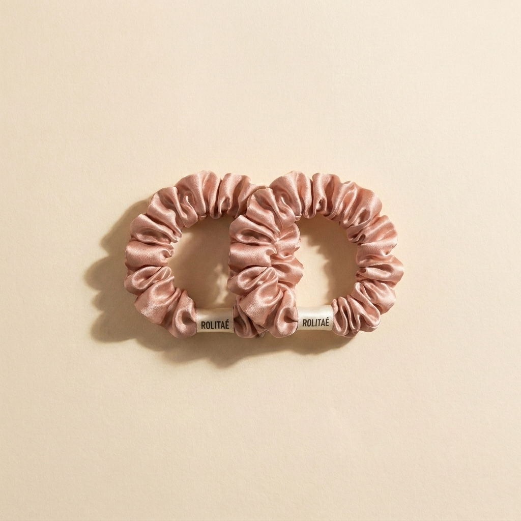 Twee rose Rolitae mini scrunchies - 2-pack